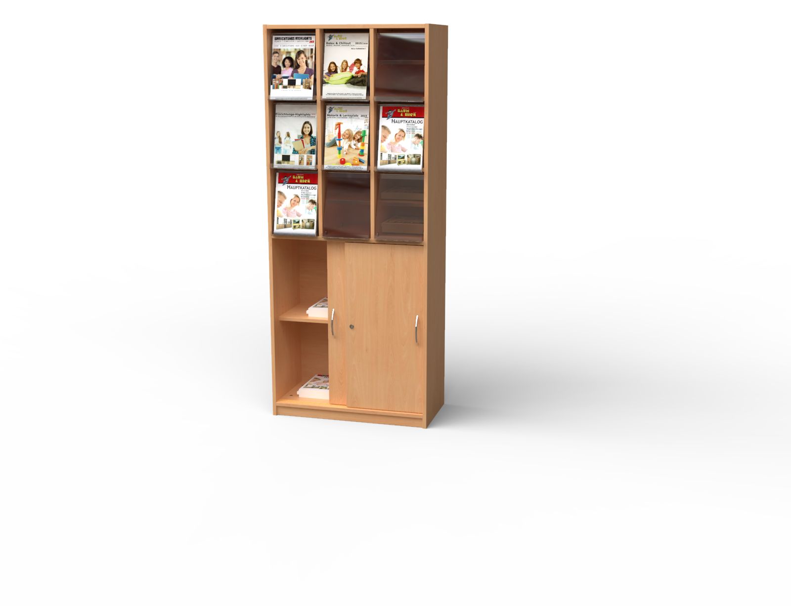 Zeitschriften & Prospektschrank