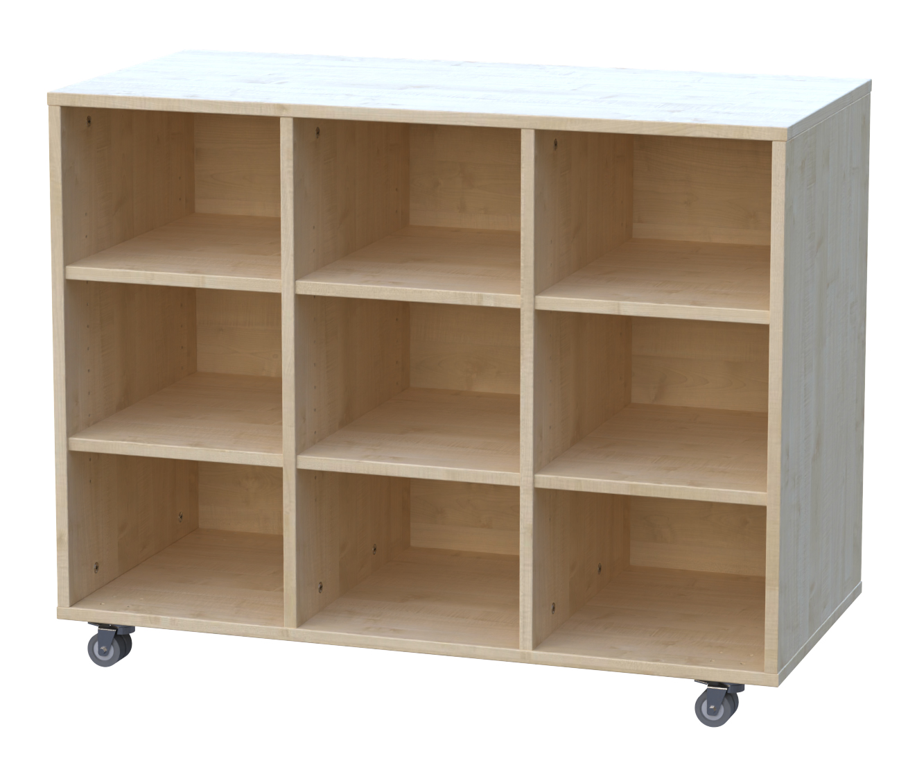 Materialcontainer fahrbar 3-reihig