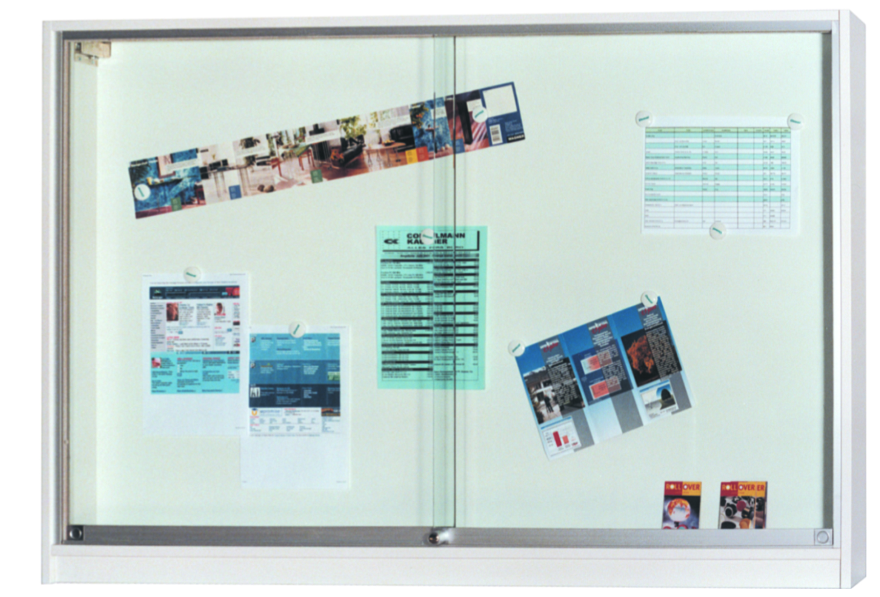 Infovitrine mit Korpus Infovitrine mit Korpus