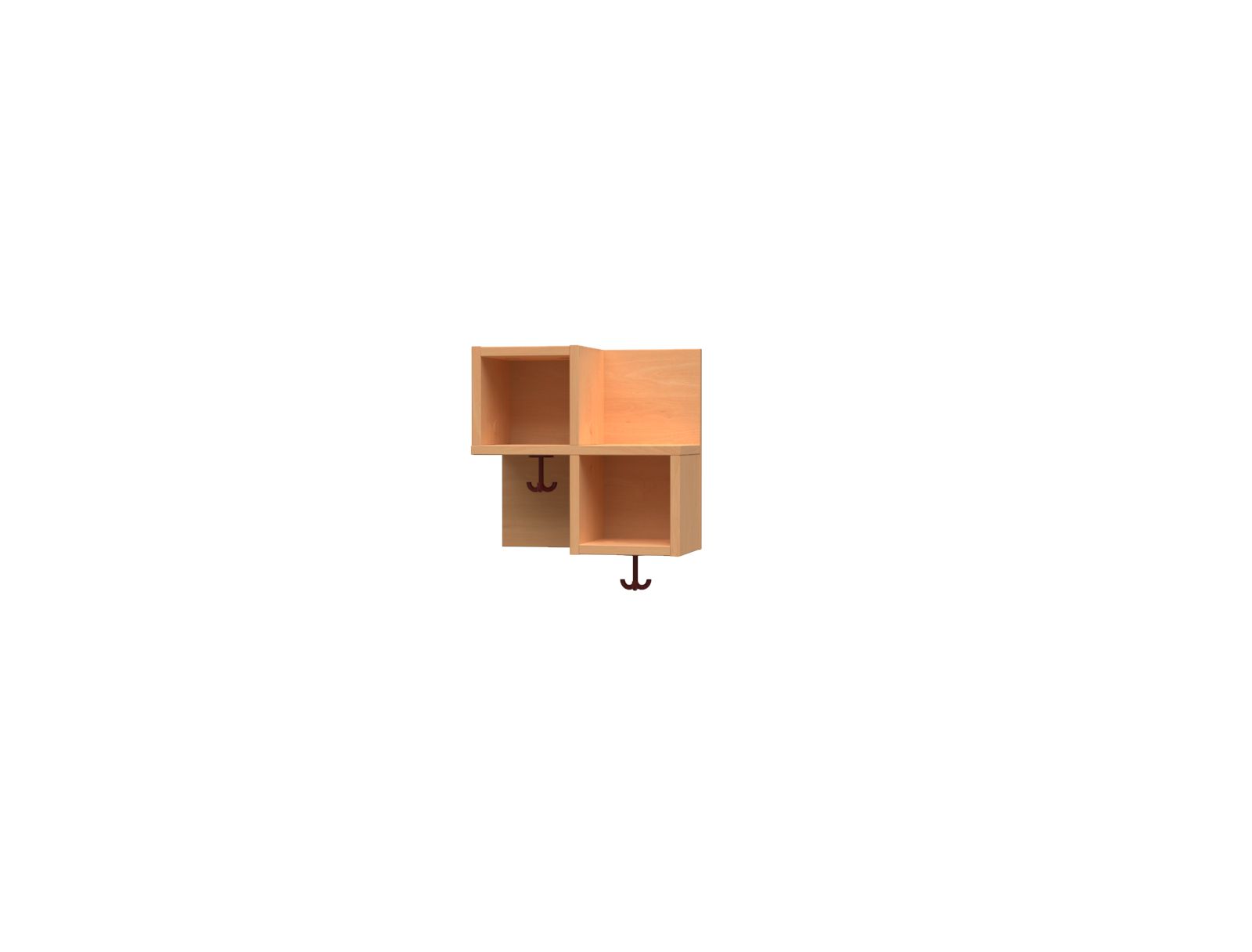 520912 Stufen-Garderobenablage