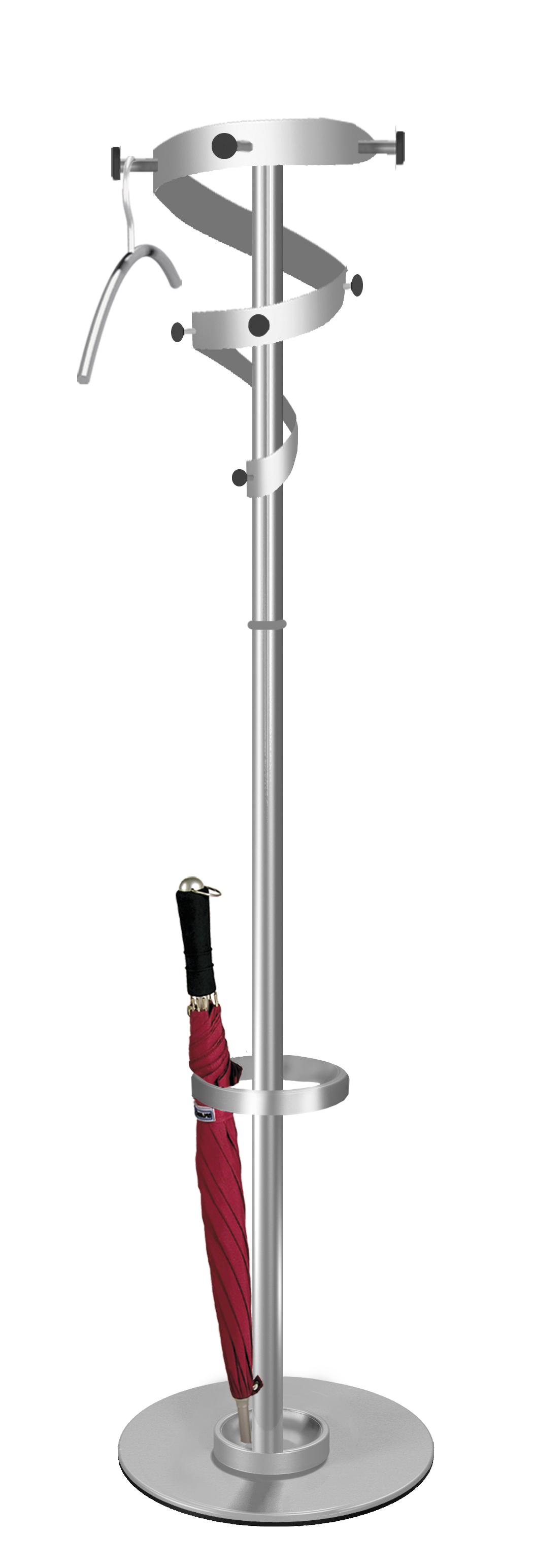 Standgarderobe "Oliver" silber Standgarderobe "Oliver" silber