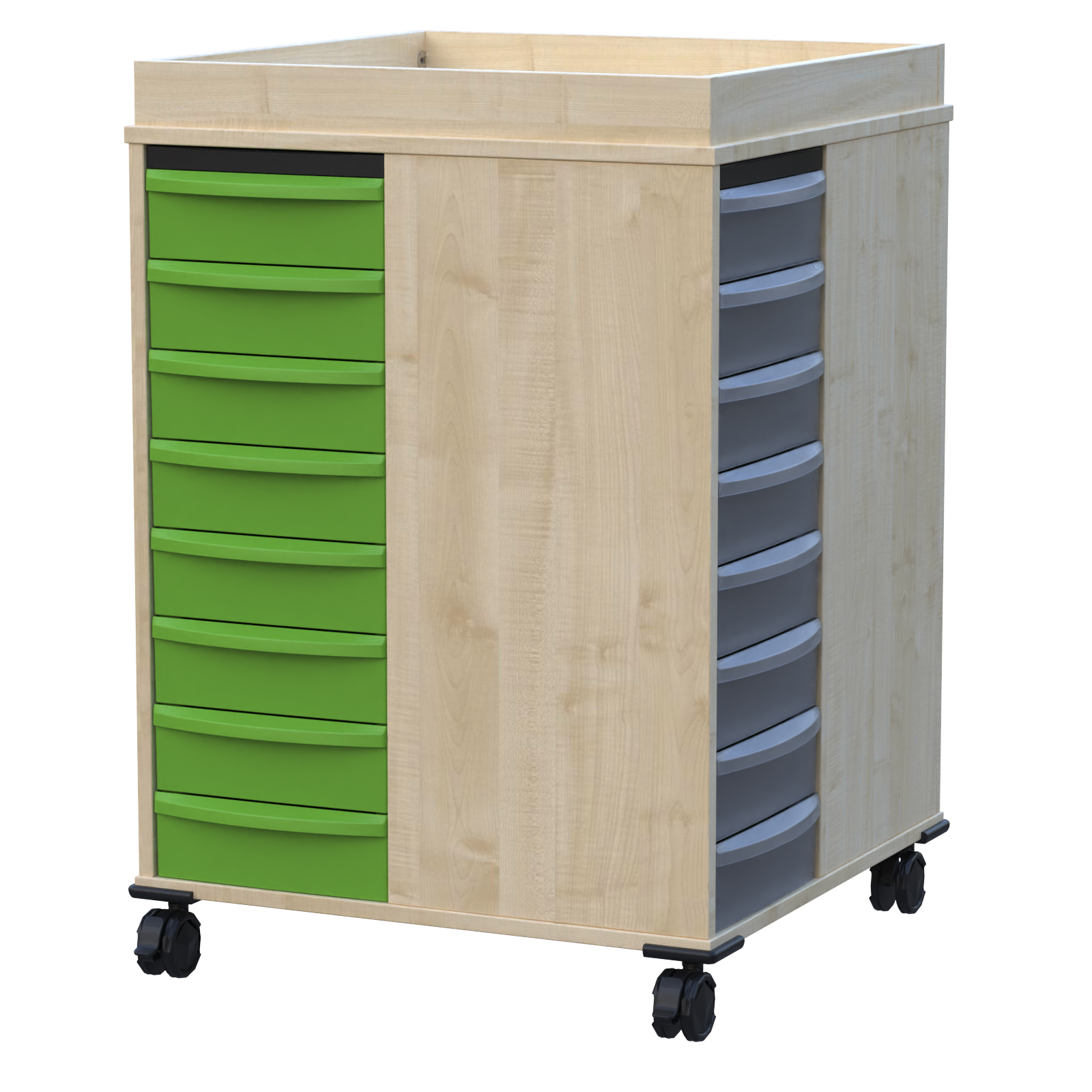 Quadrix Tower fahrbar mit Aufkantung Quadrix Tower fahrbar mit Aufkantung